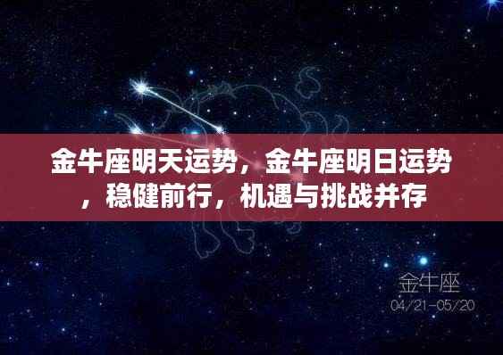 金牛座明日运势展望，稳健前行，机遇与挑战同行